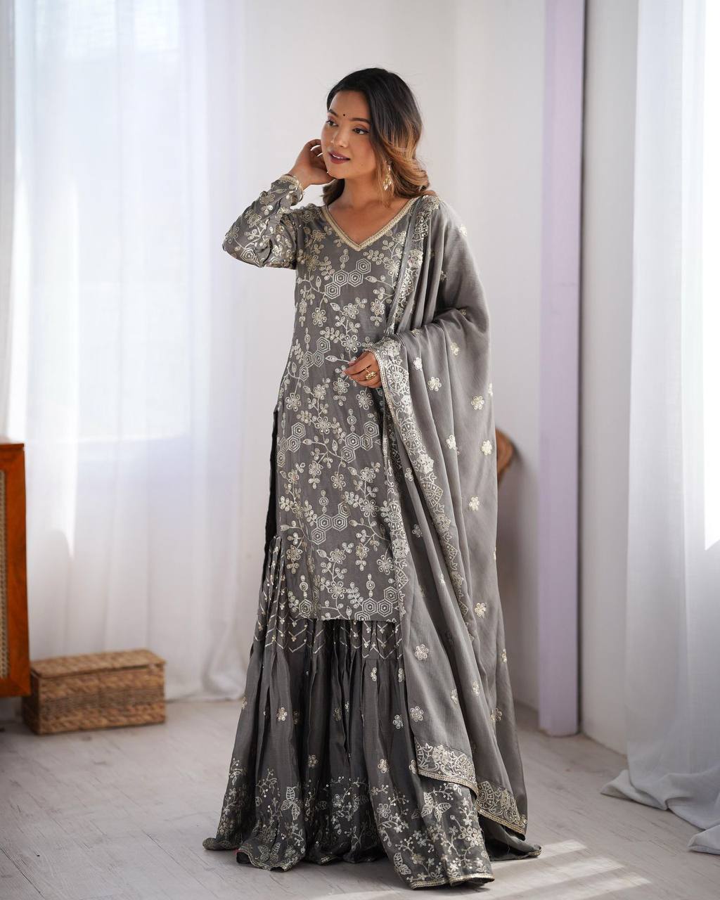 Sharara & Palazzo Suits: sharara suit design, designer sharara suit online, embroidered sharara kurta set, bridal sharara outfit, velvet sharara for wedding, chic sharara outfit 2025, palazzo sharara suit, cotton sharara set for festival, how to style sharara suit, Pakistani sharara suit, heavy sharara with dupatta, printed sharara salwar set, fusion sharara dress, palazzo pant sharara, lightweight sharara for summer, multicolor sharara suits, casual sharara kurti, long jacket sharara combo, trendy sharara